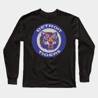 vintage detroit tigers Long Sleeve T-Shirt